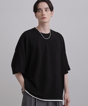 【ネックレス付】ドルマンカットソー