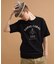 カレッジ風ミニ裏毛半袖Tシャツ