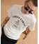 カレッジ風ミニ裏毛半袖Tシャツ