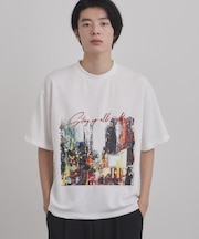 ブラシ刺繍半袖Ｔシャツ
