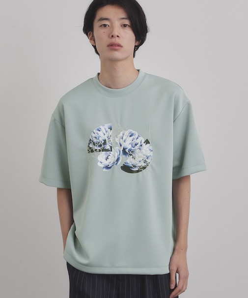 フラワープリントTシャツ