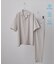 【暑い夏に最適！】ルーズトロミシャツセットアップ/上下2点セット/接触冷感/ストレッチ/洗える/オープンカラーシャツ/ワイドテーパードパンツ