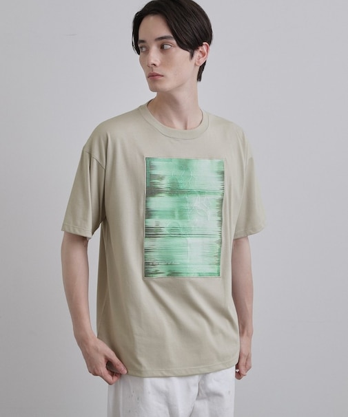 クロス刺繍フォトTシャツ