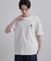 ひげオジワンポイントTシャツ