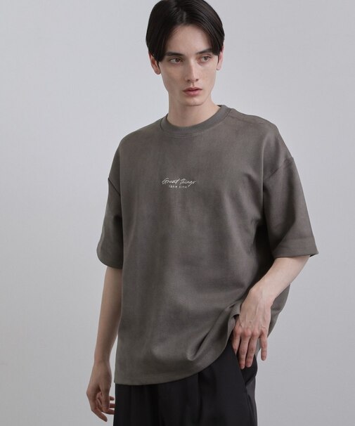 ポンチスエードタッチTシャツ