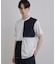 異素材ブロック切替Tシャツ