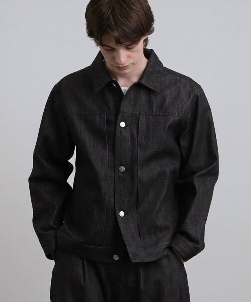 【色褪せしにくいデニム】Comfy Fadeless Denim Seriesデニムブルゾン
