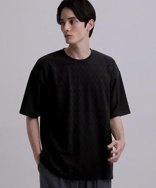 バイヤスジャカードTシャツ