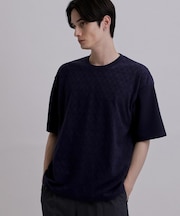 バイヤスジャカードTシャツ