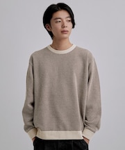 ステップパターンモールニット