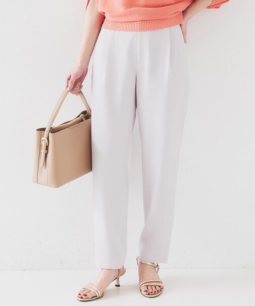 【オンオフ/ストレッチ】ツイルテーパードパンツ