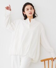 【朝比奈 彩×Oggi×UNTITLED スペシャルコラボ】バルーンヘムブラウス