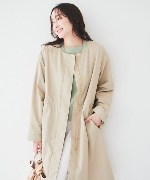 【きれいめ/春コート】フード2WAY モッズコート