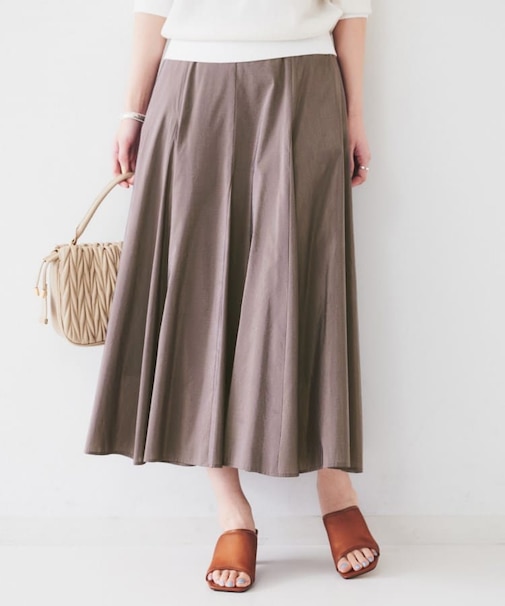 【トレンド/後ろゴム】ローンフレアスカート