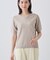 【洗える／清涼感】レーヨンストレッチ 安心丈の半袖ニット