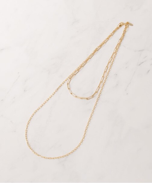 レイヤードチェーンネックレス