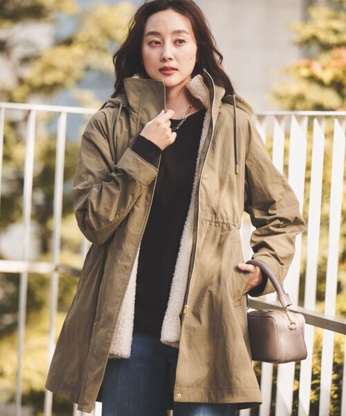 フード取り外し可/ロング丈】ボアライナー付きコート｜ワールド