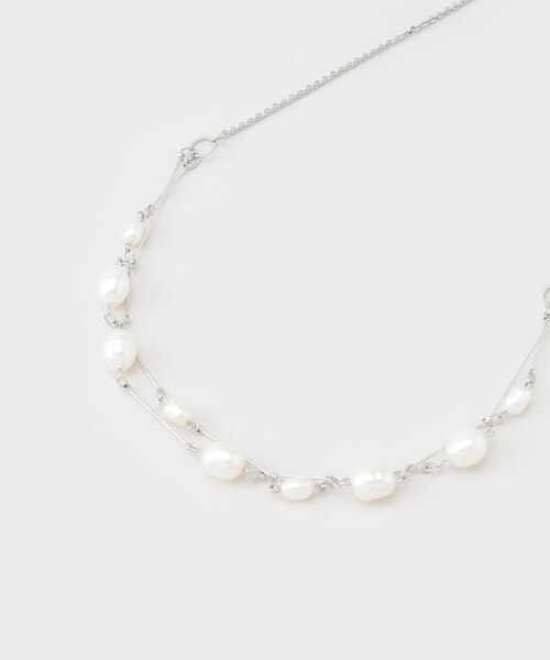 ランダム淡水パール2連ネックレス｜ワールドアウトレットの