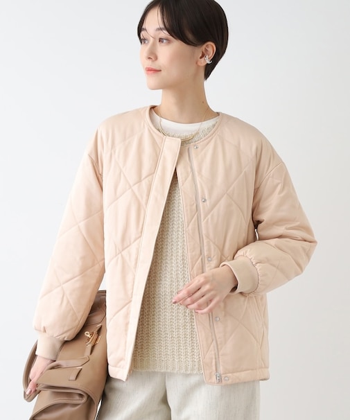 【撥水/UVケア】ミドル丈キルティングコート