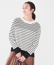 【アンサンブル可能/8色展開】ミラノリブ ワイドボートネックプルオーバーニット