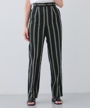 【日本製／SETUP可能】コットン混ゆったりめテーパードパンツ