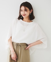 【UVカット/接触冷感/吸水速乾/ストレッチ性】ドルマンプルオーバー