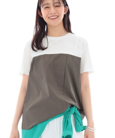 ＜秋SALE！＞【洗える】ビスチェレイヤード風トップス