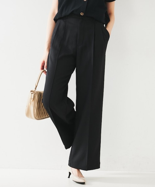 センタープレス ワイドパンツ｜ワールドアウトレットのアウトレット