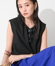 【クールエアー素材／UVケア／吸汗速乾】エアリータックブラウス