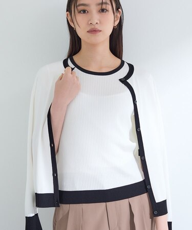 【通年活躍！／アンサンブル可能】クルーネックカーディガン