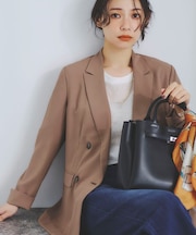 【軽く羽織れる！】ダブルジャケット