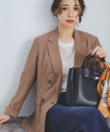 【軽く羽織れる！】ダブルジャケット