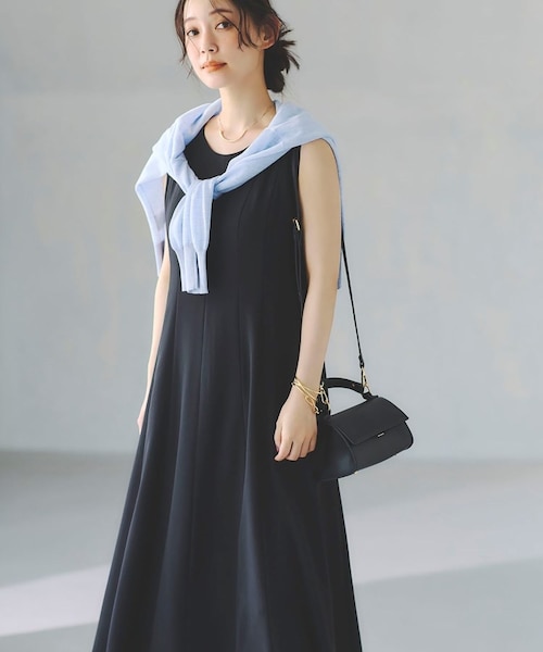 美品　Munsing wear ノースリーブダウンワンピース B:MING by BEAMS（ビーミングバイビームス）の「ティアード