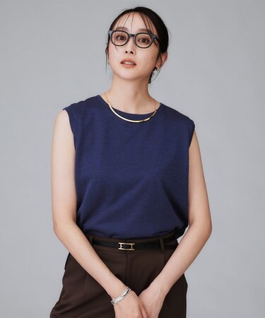 【アンサンブル可/洗える】シアーノースリーブ プルオーバー