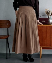【後ろウエストゴム/セットアップ可】ファブリカタックスカート