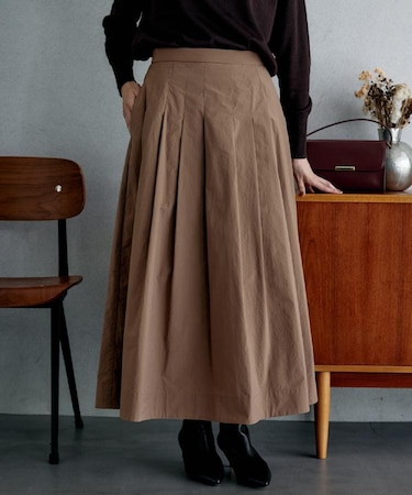 【後ろウエストゴム/セットアップ可】ファブリカタックスカート