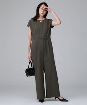 【きれいめ/オールインワン】梳毛調合繊コンビネゾン