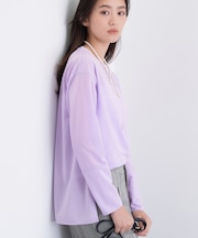 ＜秋SALE！＞ストレッチシアーロングTシャツ