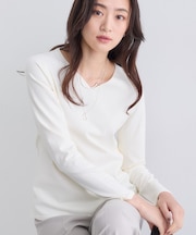 ＜秋SALE！＞【洗える】Vネックコンパクトニット