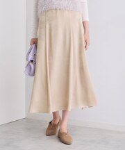 【UVケア／セットアップ可能】スエード調サテンスカート