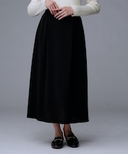 【セットアップ可/後ろウエストゴム】リラクパウダースカート