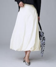 【ストレッチ素材/撥水加工】バルーンスカート