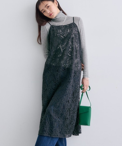 【レイヤード◎】レースキャミドレス