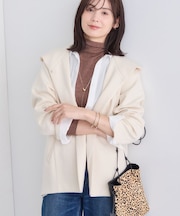 【秋／軽羽織り】フーディーライトコート