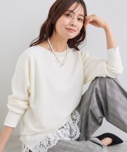 【洗える/体型カバー】美シルエットニット