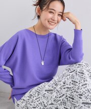 【洗える/体型カバー】美シルエットニット