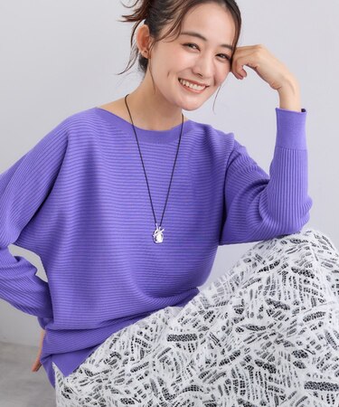 【洗える/体型カバー】美シルエットニット