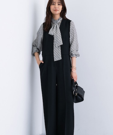 【トレンド／スタイルアップ】ストレッチコンビネゾン