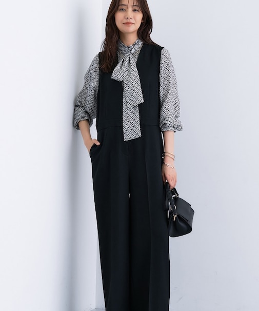 【トレンド／スタイルアップ】ストレッチコンビネゾン