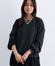 【SETUP可能／袖コンシャス】ダンボールジャージトップス